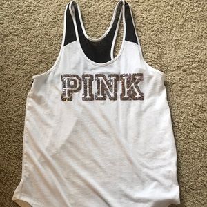 PINK sequin tank